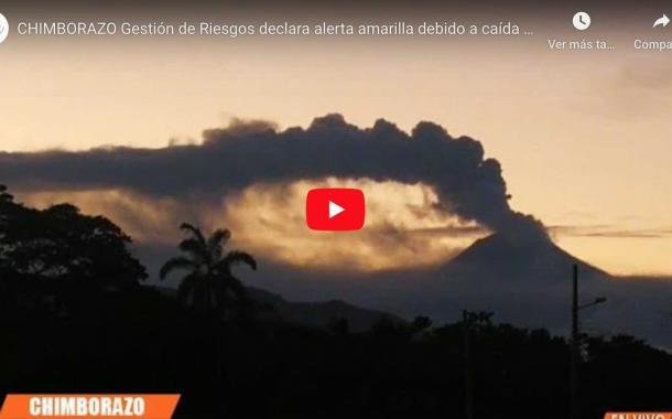 VIDEO: Alerta amarilla en CHIMBORAZO debido a caída de ceniza del volcán Sangay